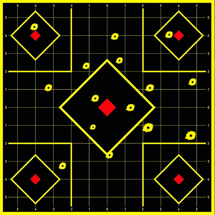 12" x 12" Self-Adhesive Hi-Viz Reactive Target