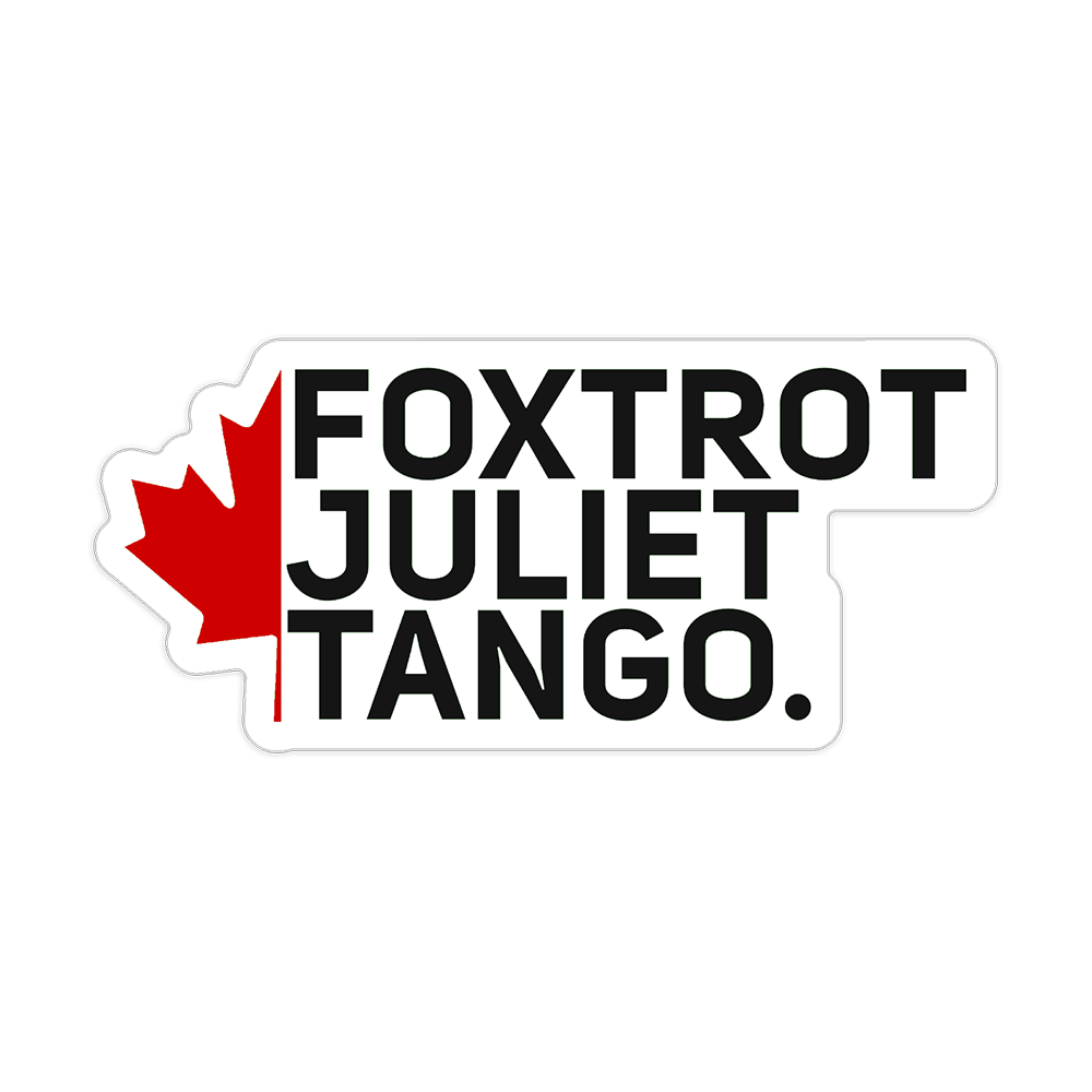 FJT - Foxtrot Juliet Tango Kiss-Cut Sticker