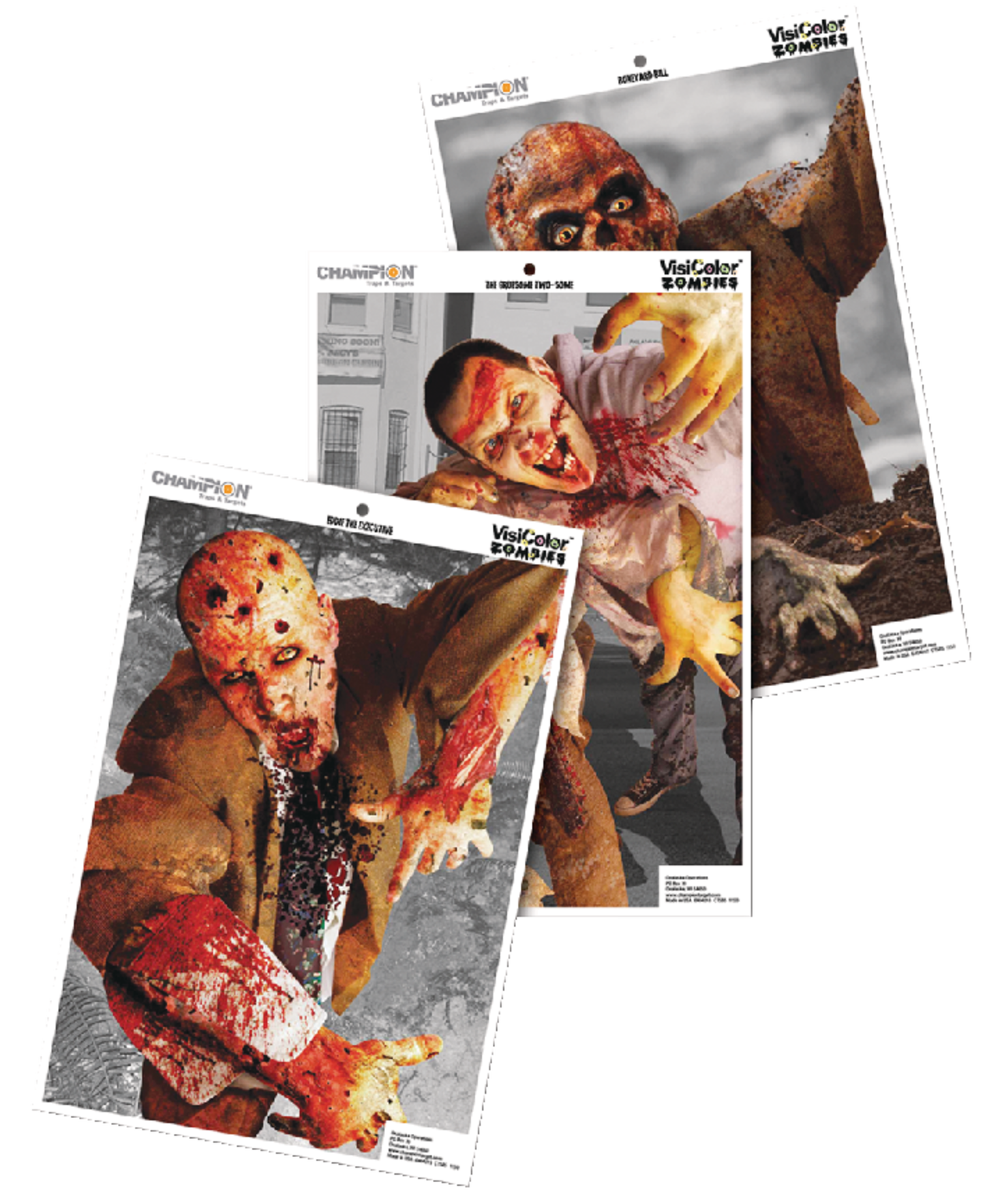 Champion Visicolour Viscous Zombies 6 Pack Shooting Targets