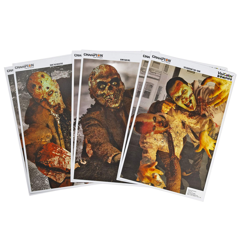 Champion Visicolour Viscous Zombies 6 Pack Shooting Targets